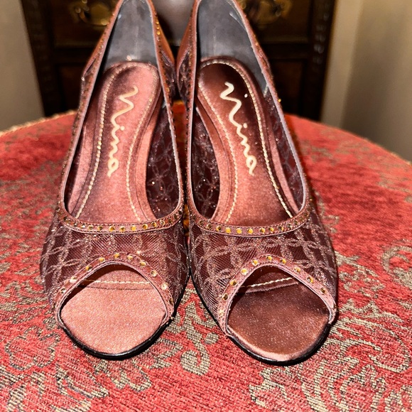 Nina bronze heels size 6.5 - Picture 4 of 6